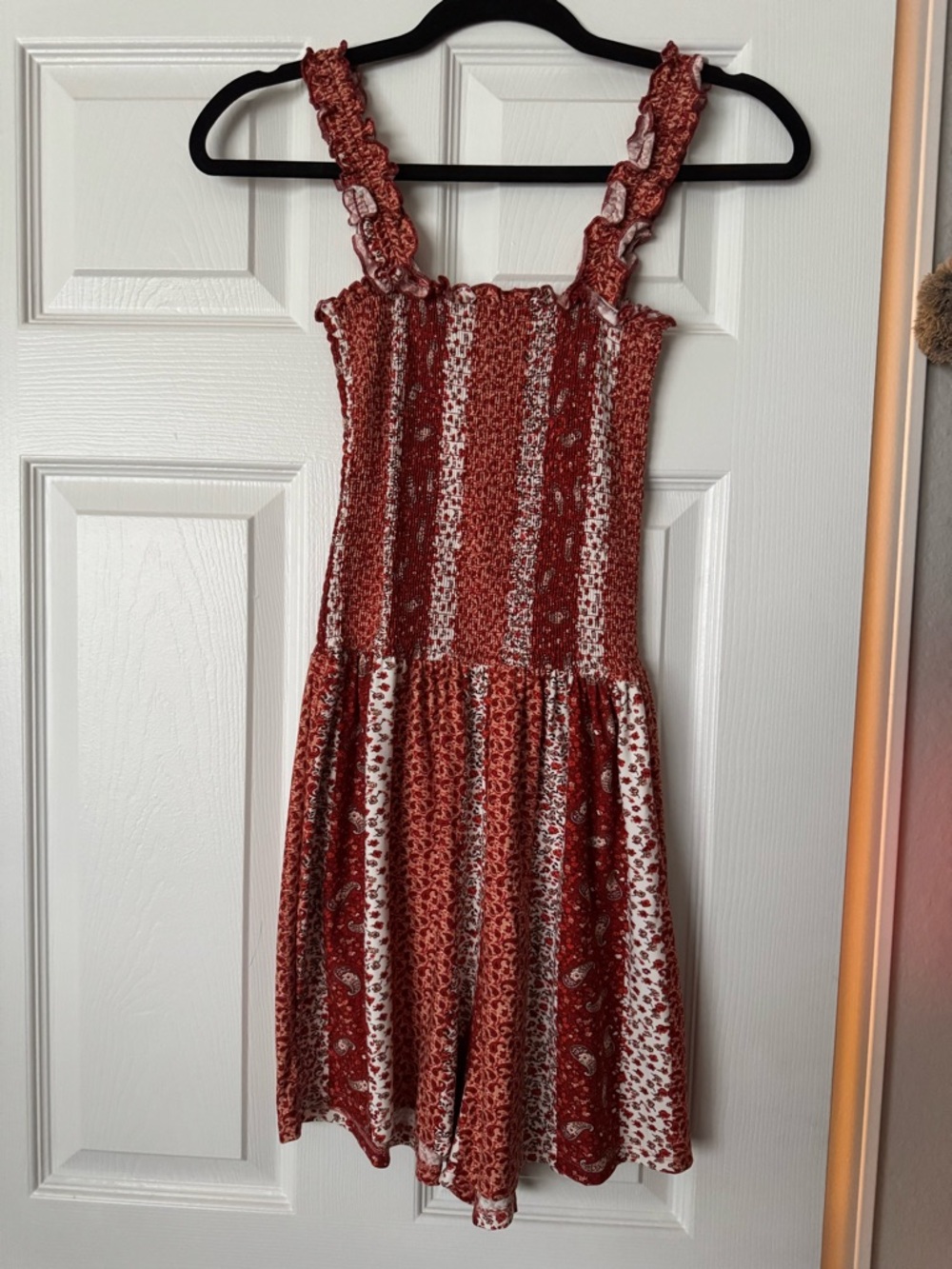 Riley and James Orange Romper Size Medium